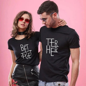 TWICPRD007 THOMSWEAR Round Neck Couple T-Shirt ❤️