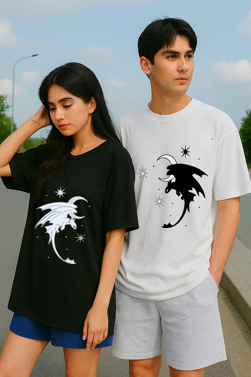 TWICPOZ006 THOMSWEAR Oversize Couple T-Shirt ❤️
