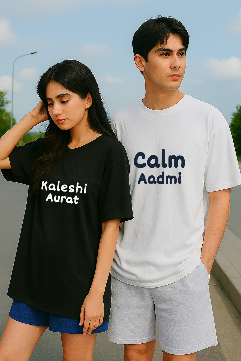TWICPOZ009 THOMSWEAR Oversize Couple T-Shirt ❤️
