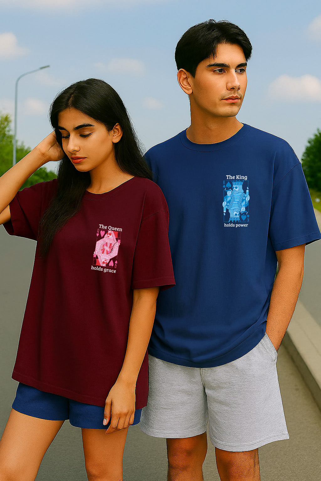 TWICPOZ015 THOMSWEAR Oversize Couple T-Shirt ❤️