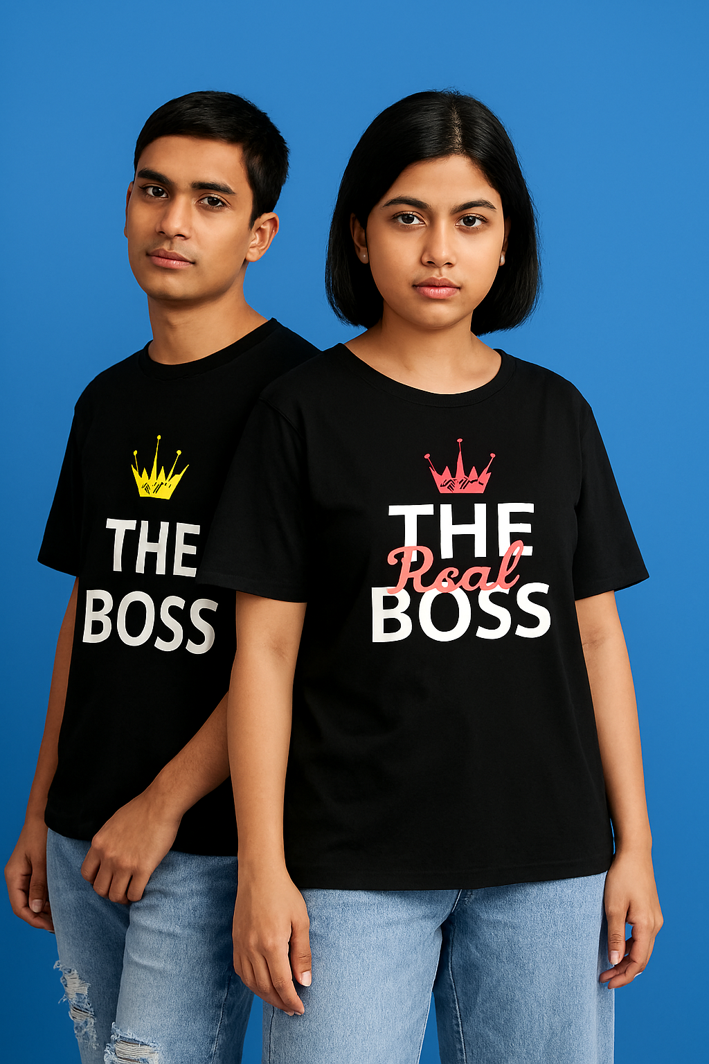 TWICPRD001 THOMSWEAR Round Neck Couple T-Shirt ❤️