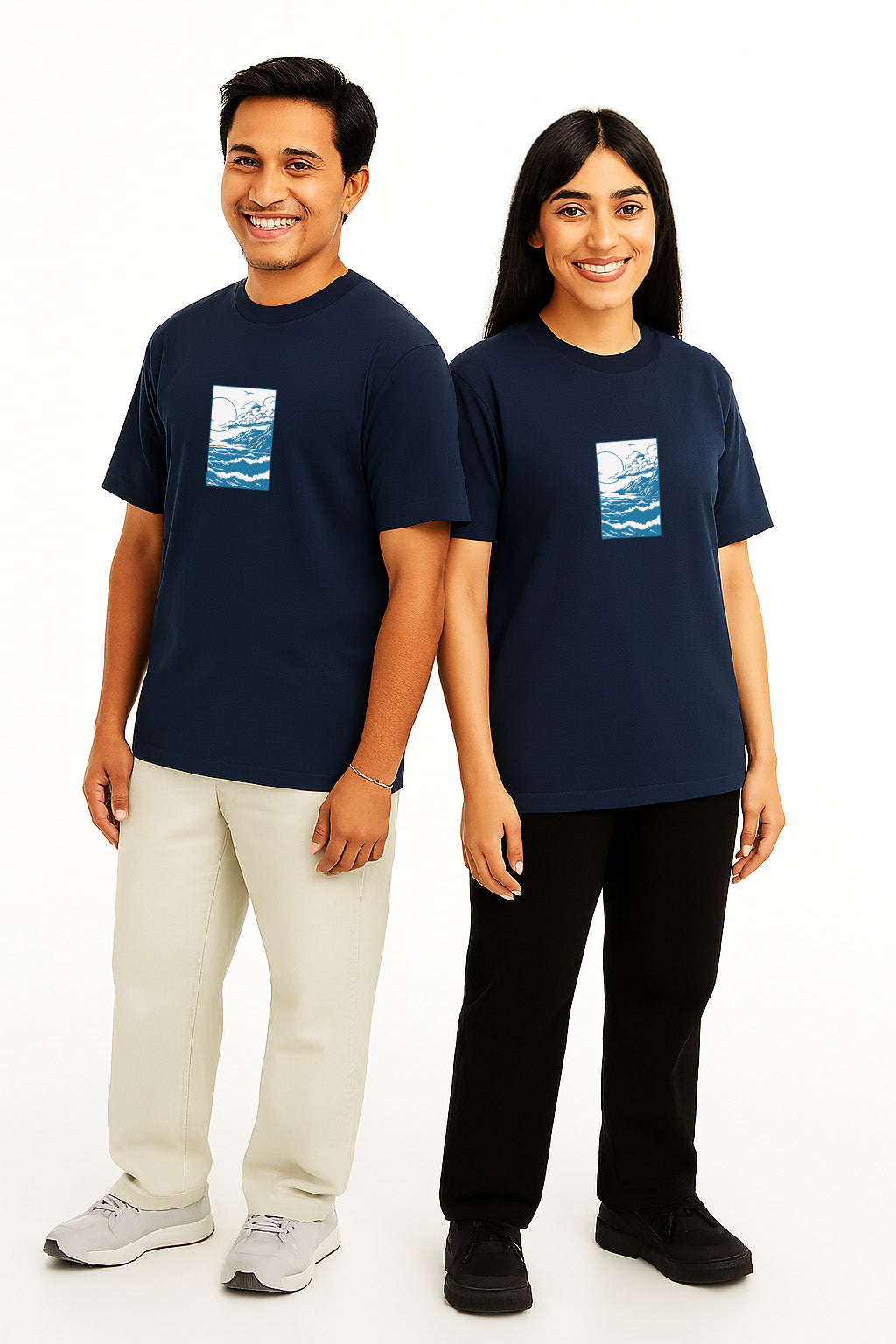TWICPRD002 THOMSWEAR Round Neck Couple T-Shirt ❤️