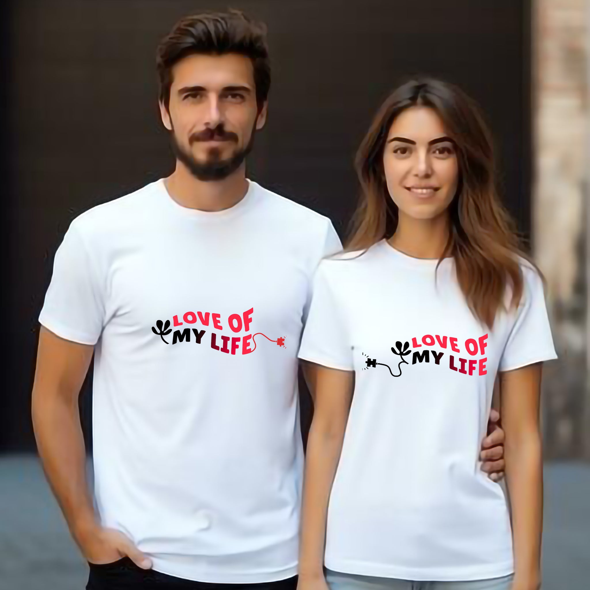 TWICPRD003 THOMSWEAR Round Neck Couple T-Shirt ❤️