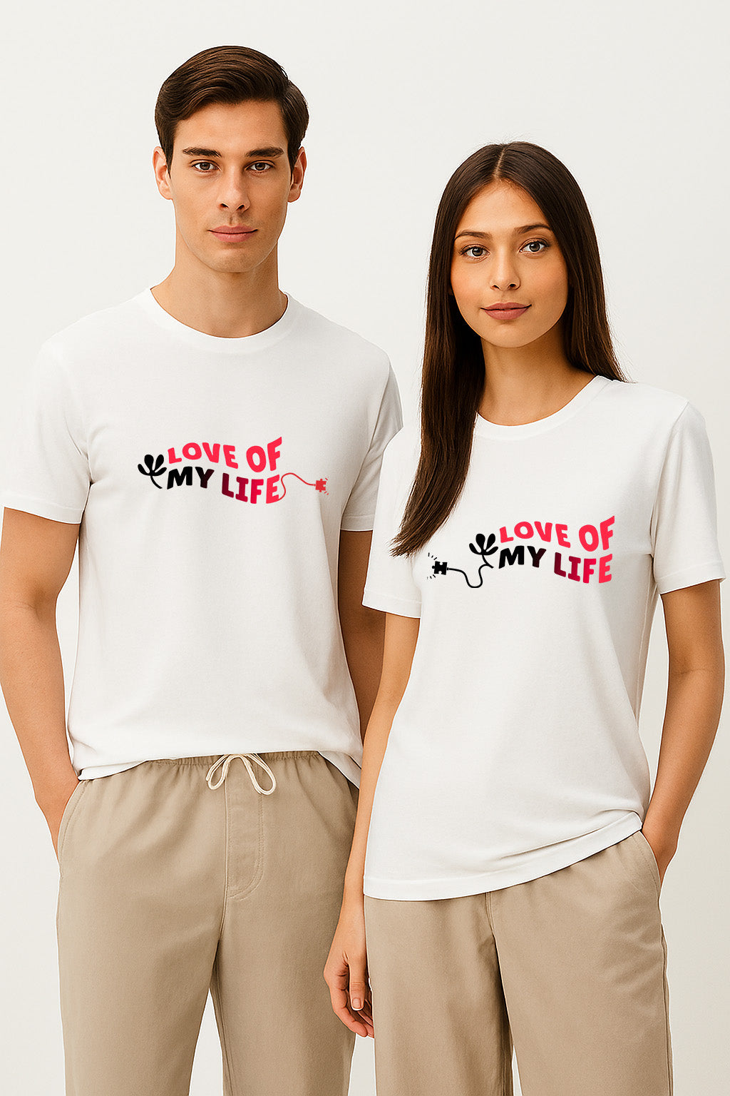 TWICPRD003 THOMSWEAR Round Neck Couple T-Shirt ❤️