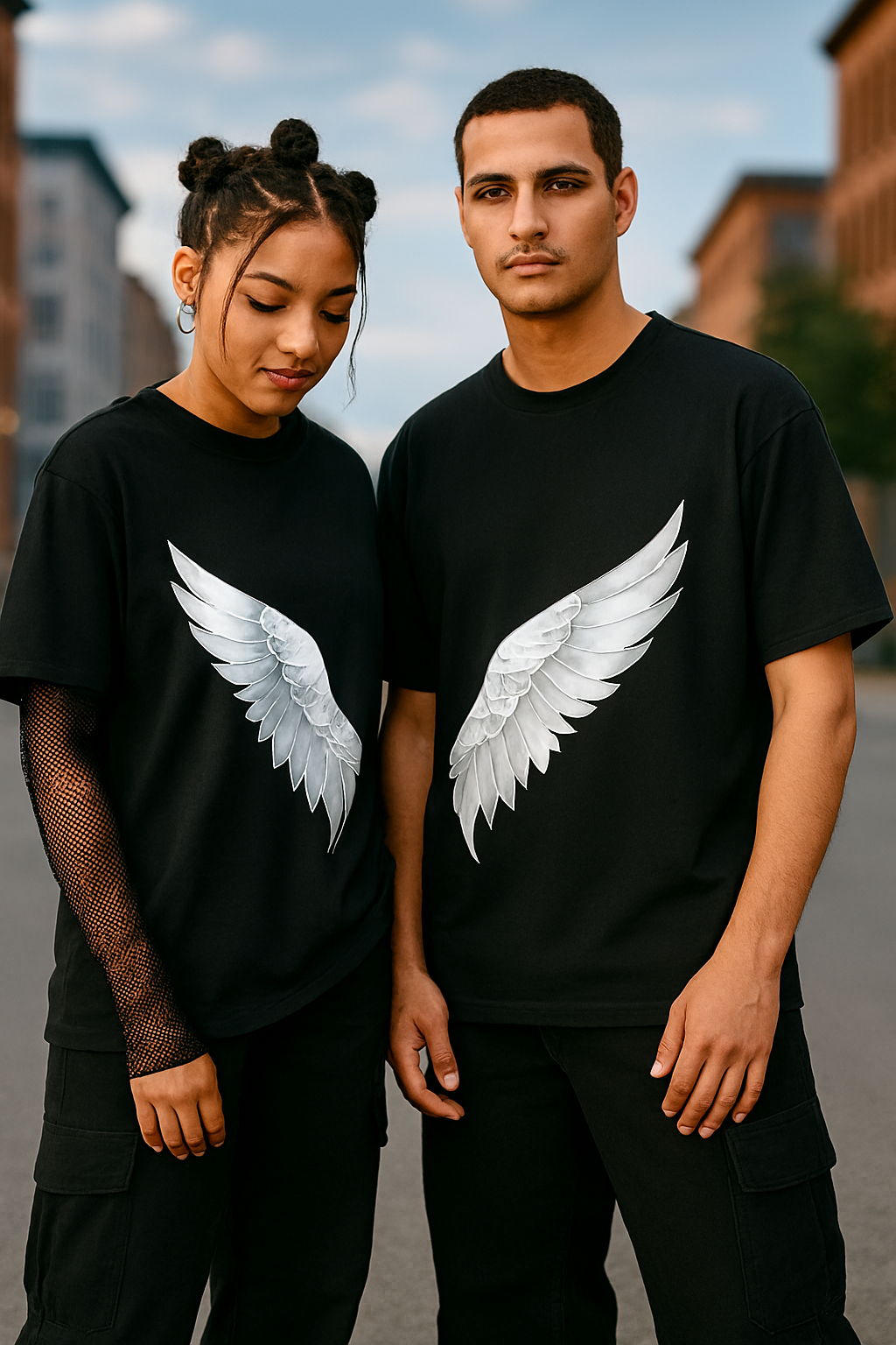 TWICPRD005 THOMSWEAR Round Neck Couple T-Shirt ❤️