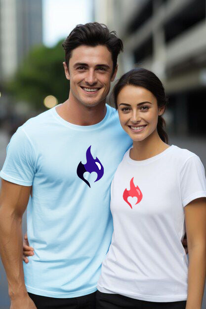 TWICPRD004 THOMSWEAR Round Neck Couple T-Shirt ❤️