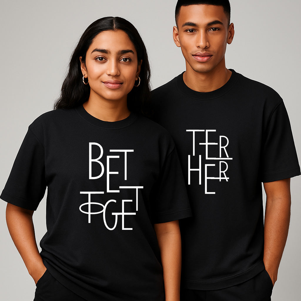 TWICPRD007 THOMSWEAR Round Neck Couple T-Shirt ❤️