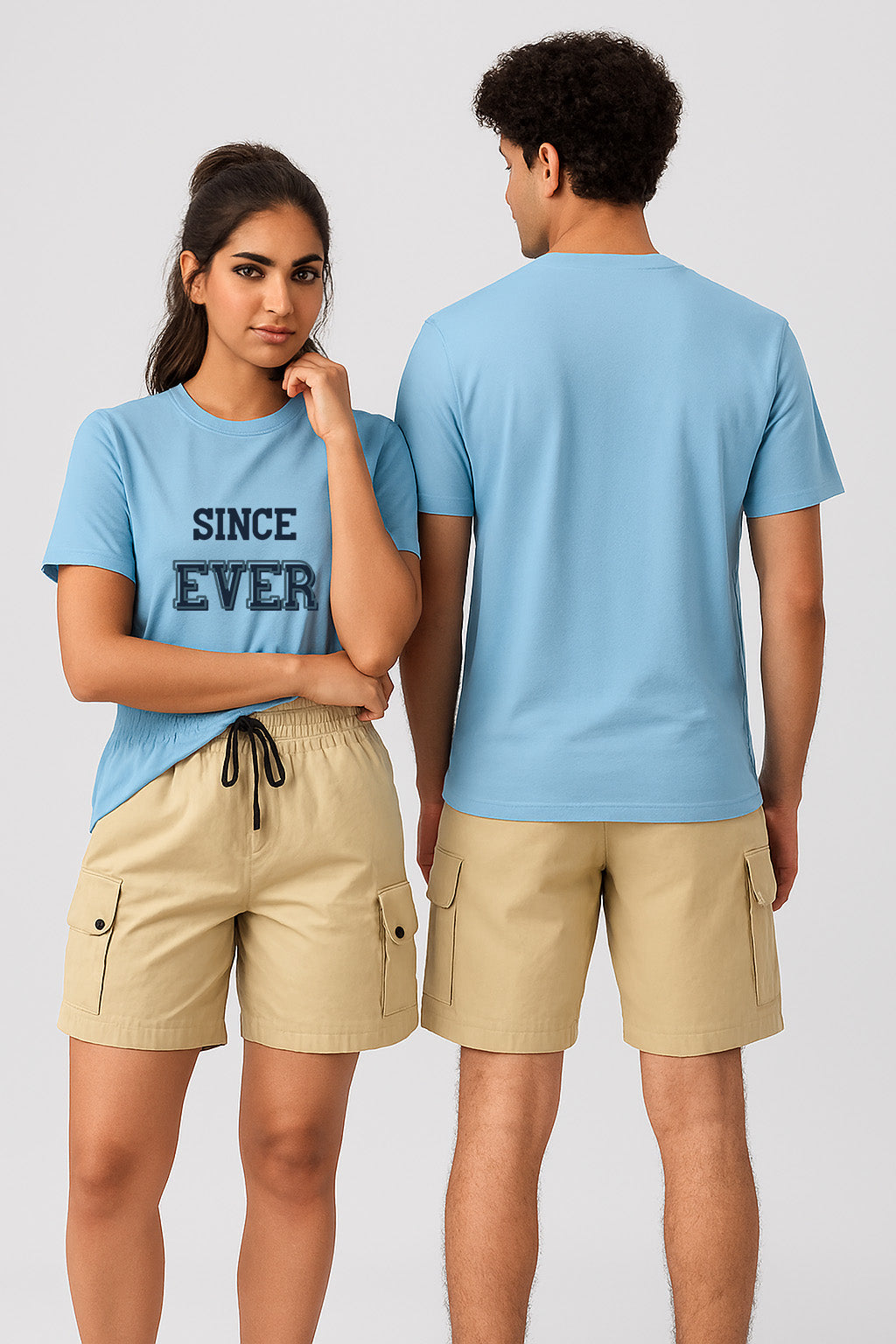 TWICPRD008 THOMSWEAR Round Neck Couple T-Shirt ❤️