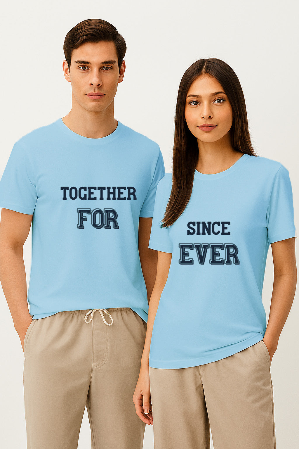TWICPRD008 THOMSWEAR Round Neck Couple T-Shirt ❤️