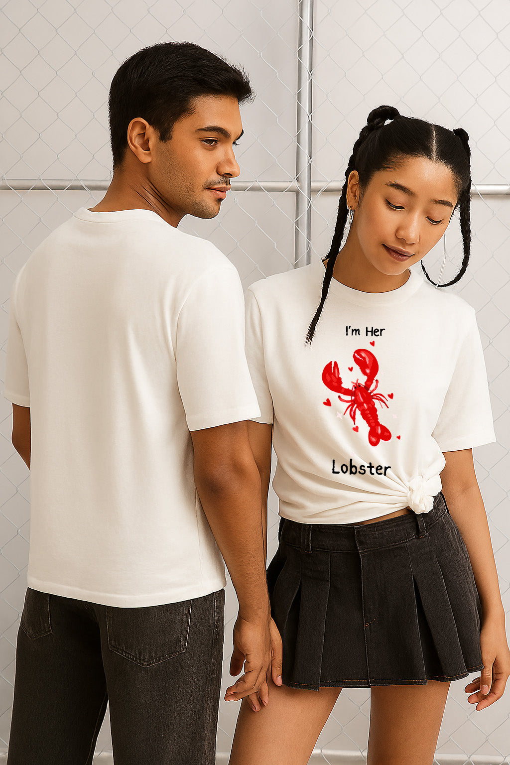 TWICPRD009 THOMSWEAR Round Neck Couple T-Shirt ❤️