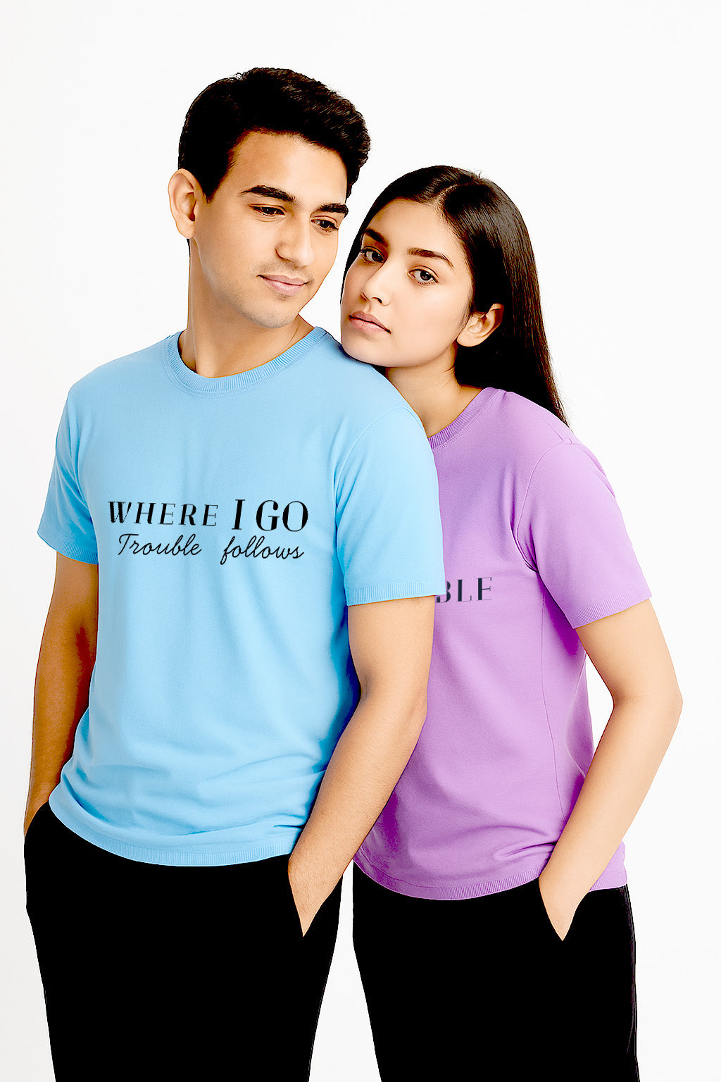 TWICPRD010 THOMSWEAR Round Neck Couple T-Shirt ❤️