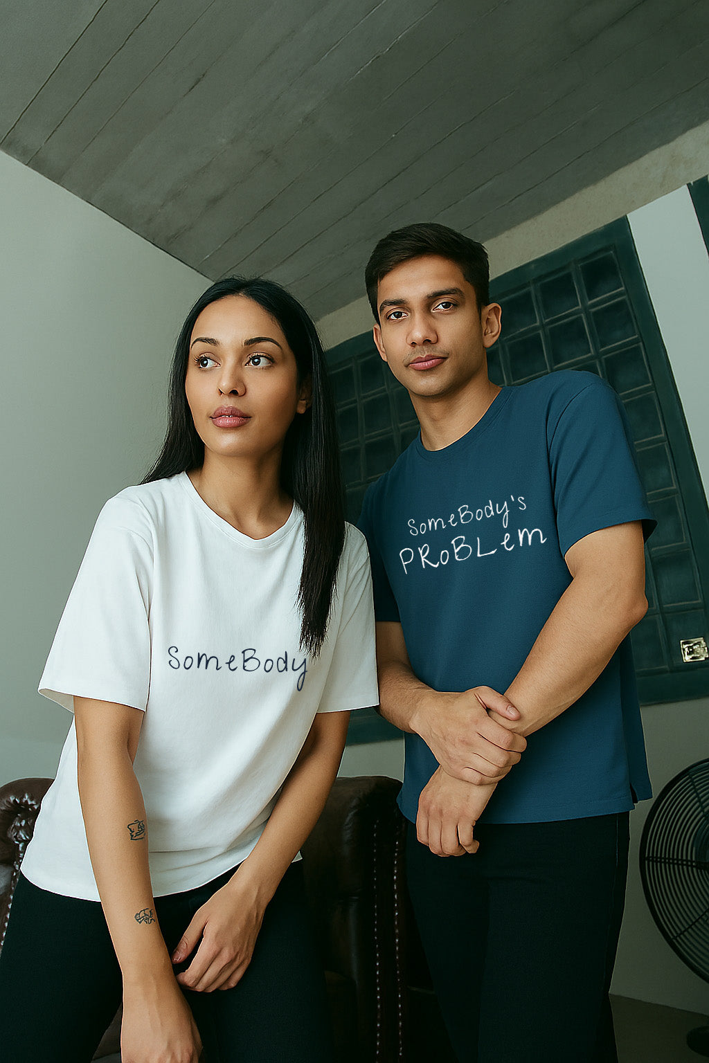TWICPRD012 THOMSWEAR Round Neck Couple T-Shirt ❤️