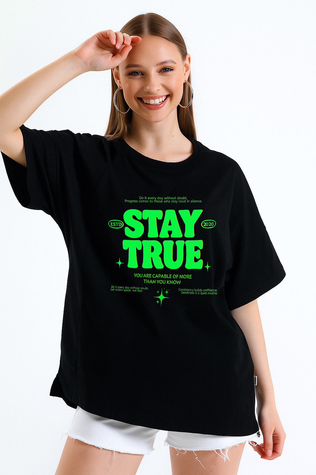 TWIOZ011 THOMSWEAR Trendy Unisex Oversize T-Shirt