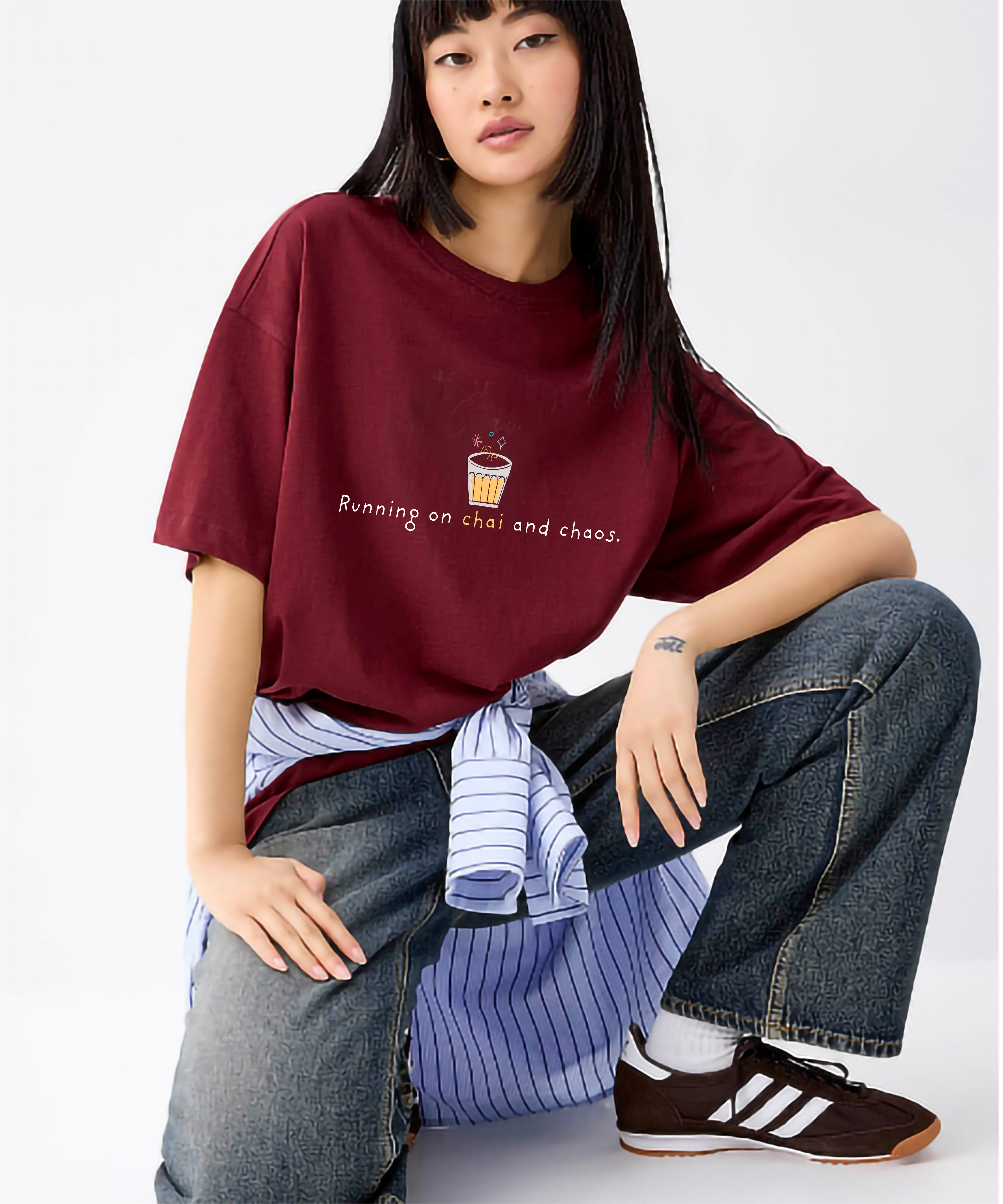 TWIOZ024 THOMSWEAR Trendy Unisex Oversize T-Shirt