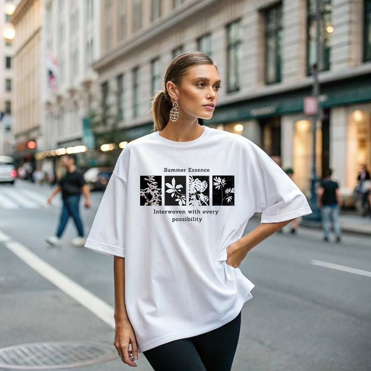 TWIOZ035 THOMSWEAR Trendy Unisex Oversize T-Shirt