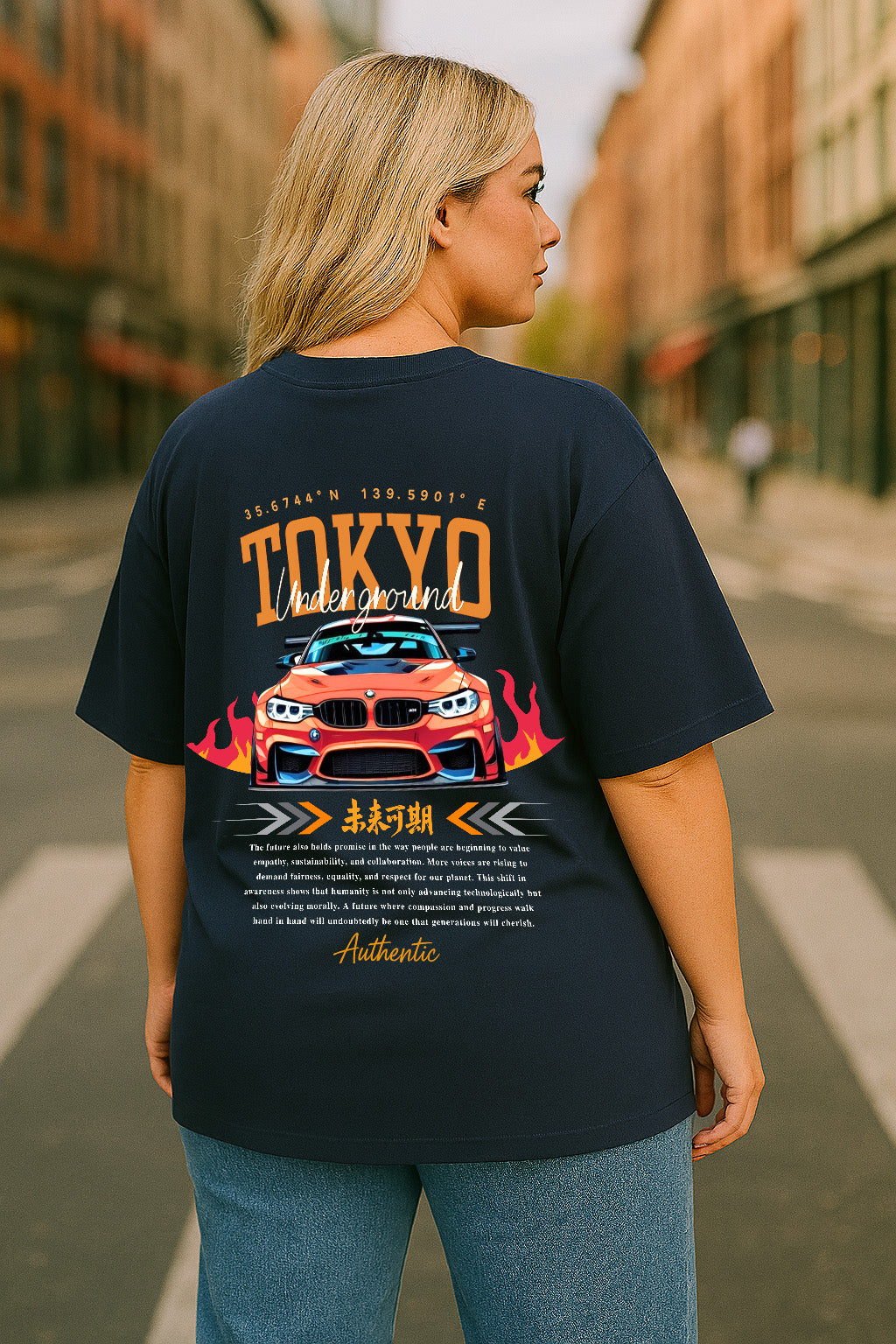 TWIOZ040 THOMSWEAR Trendy Unisex Oversize T-Shirt