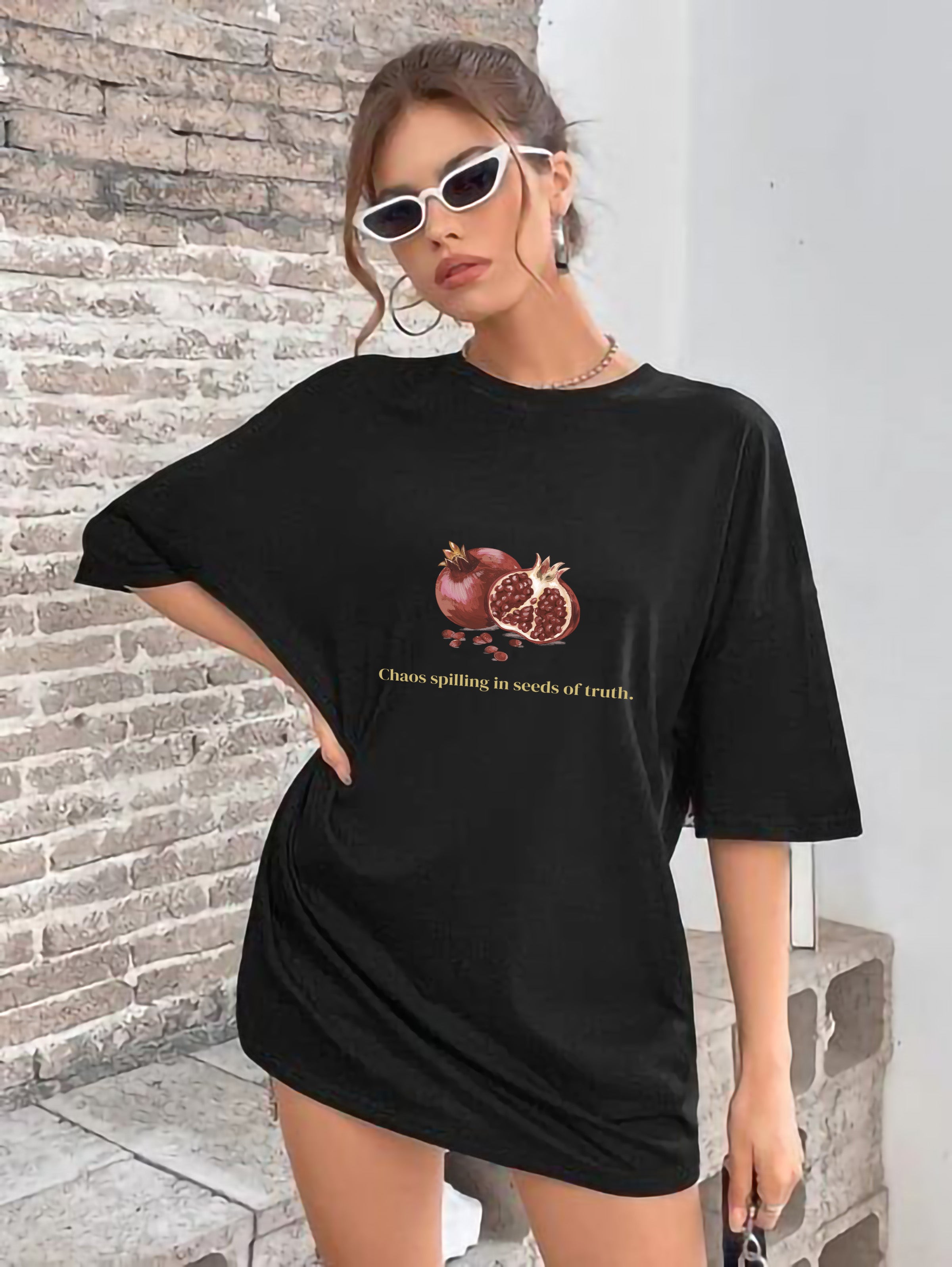 TWIOZ050 THOMSWEAR Trendy Unisex Oversize T-Shirt