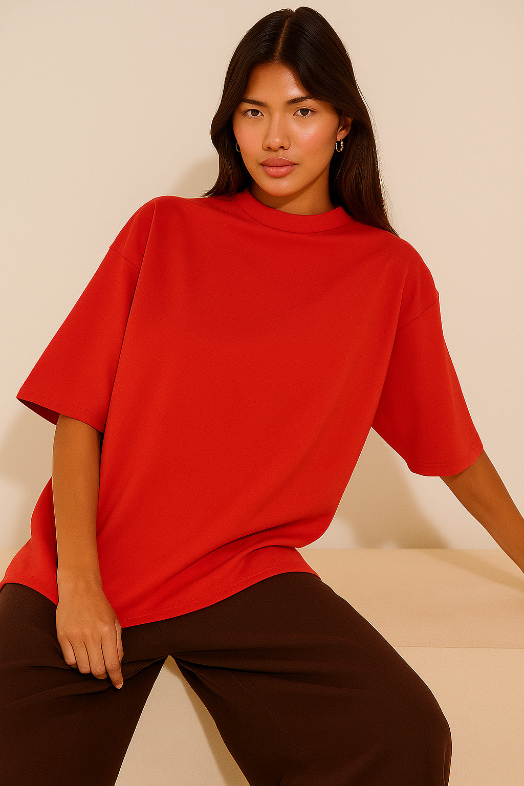 TWIOZ056 THOMSWEAR Trendy Unisex Oversize T-Shirt
